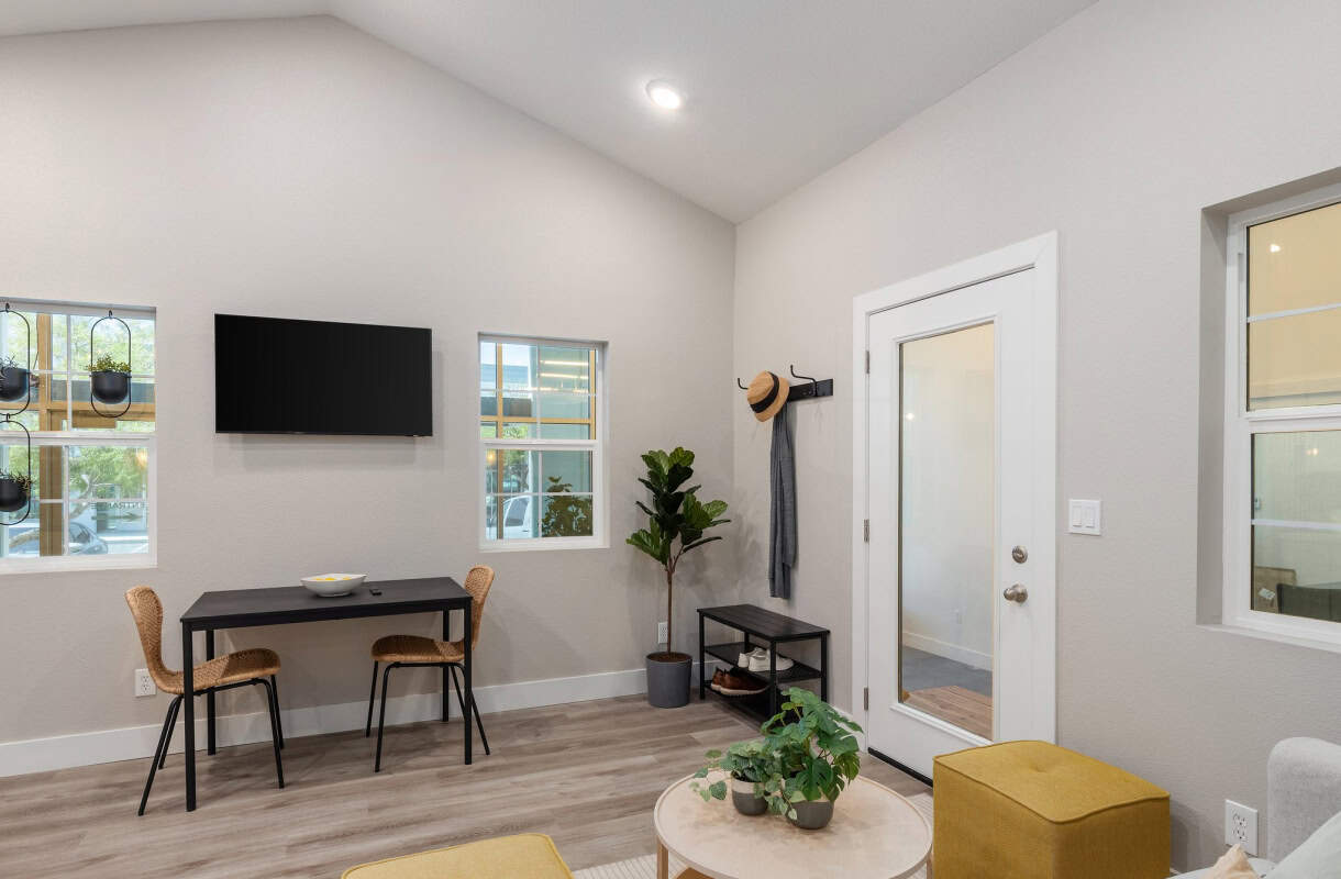 Cozy workspace in a casita